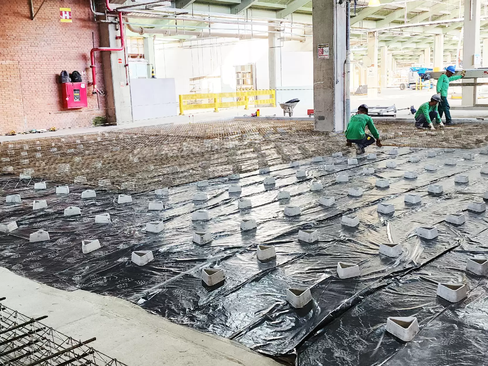 Piso em concreto armado